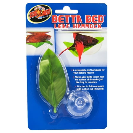 Zoo Med Betta Bed Leaf Hammock - Natural Resting Spot for Betta Fish