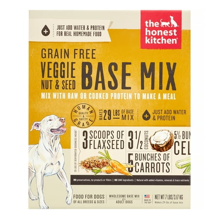 The Honest Kitchen Kindly Grain-Free Veggie, Nut & Seed Dehydrated Dog Food Base Mix - 7 lb Box