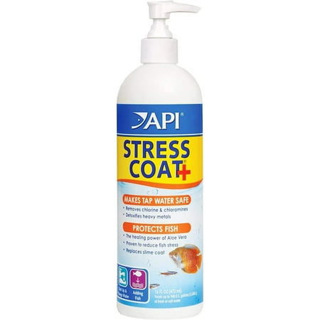 API Stress Coat Aquarium Water Conditioner with Pump, 16 oz