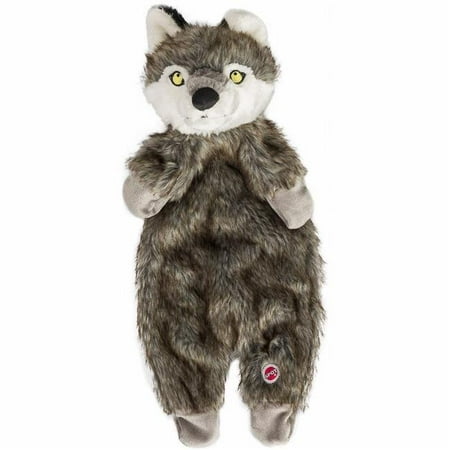 Ethical Pets Furzz Wolf Plush Dog Toy, 20 Inch, Squeaky