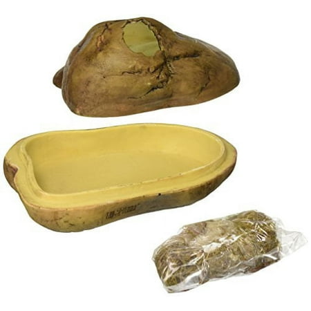 Exo Terra Snake Cave - Large Reptile Hide - Natural Terrarium Decor PT2847