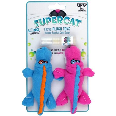 SuperCat Plush Gators with Catnip Spray