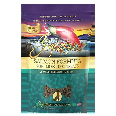 Zignature Salmon Soft Moist Dog Treats - Grain Free, Limited Ingredient, 4 oz