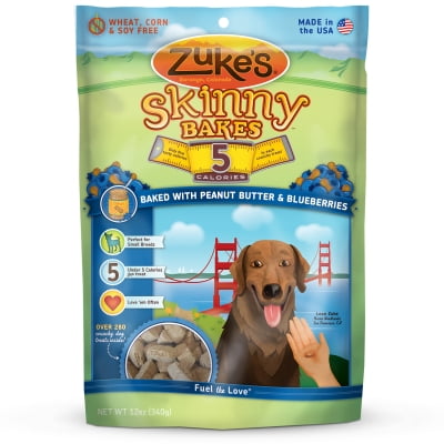 Zukes Skinny Bakes 5 Calorie Dog Treats - Peanut Butter a...