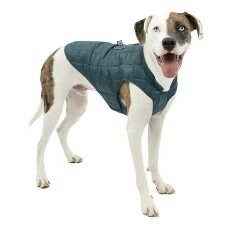 Kurgo Loft Dog Jacket XL - Ink Blue/Sea Glass, Reversible, Water Resistant