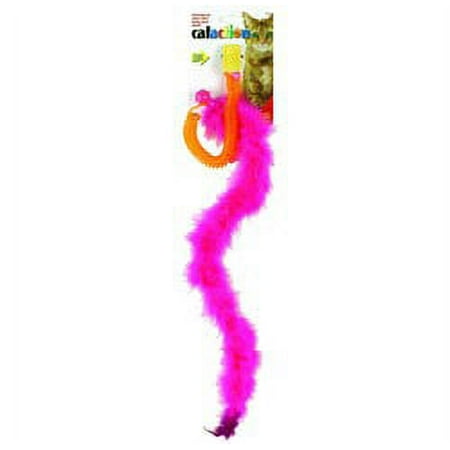 JW Pet Cataction Featherlite Boa Springy Catnip Cat Teaser Toy