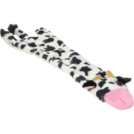 Spot Skinneeez Crinkler Cow Dog Toy - Stuffing Free, 14 Inch, Mini, Crinkle Sound, Squeaker