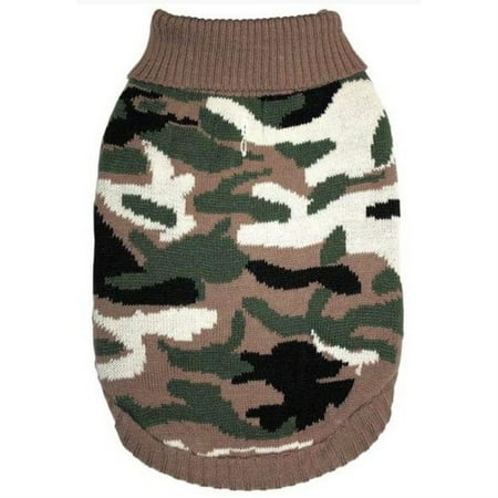 Fashion Pet Camouflage Dog Sweater - Medium, Camo Print