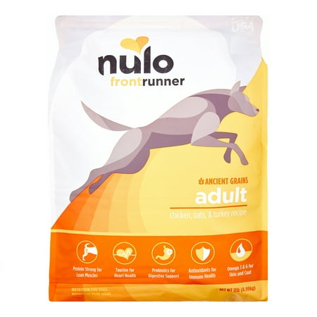 Nulo Frontrunner Chicken, Oats & Turkey Adult Dry Dog Food - 11lb