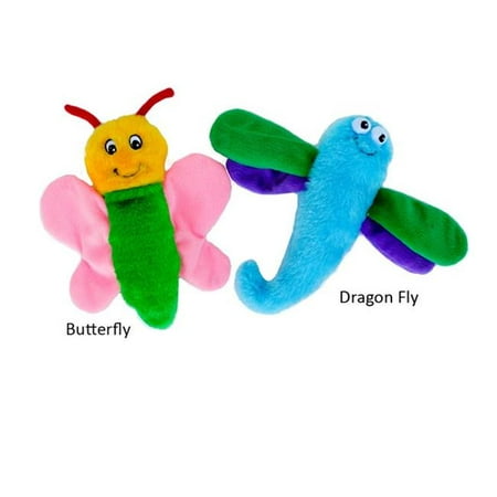 Zippy Paws 2735-BUT Crinkle Toy Plush Dog Toy - Butterfly