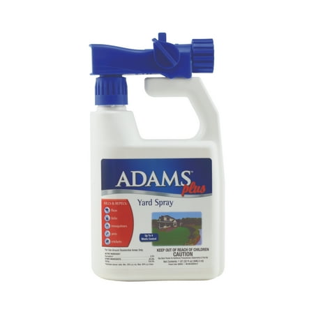 Adams Plus Yard Spray - Kills Fleas, Ticks, Mosquitoes - 32 oz Hose End Sprayer