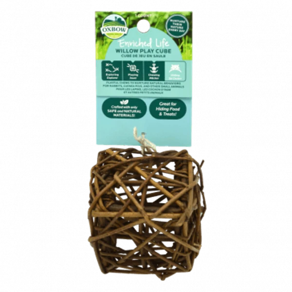 Oxbow Enriched Life Willow Play Cube Small Animal Chew Toy