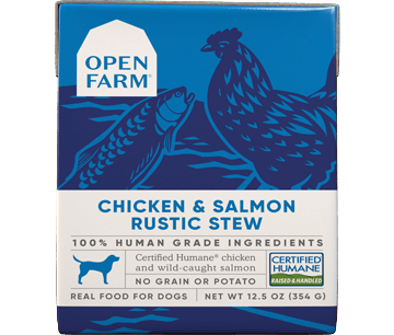 Open Farm Chicken & Salmon Rustic Stew Wet Dog Food - 12.5 oz Grain-Free Recipe