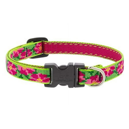 Lupine Petunias Dog Collar 1/2 inch, Adjustable 8-12"