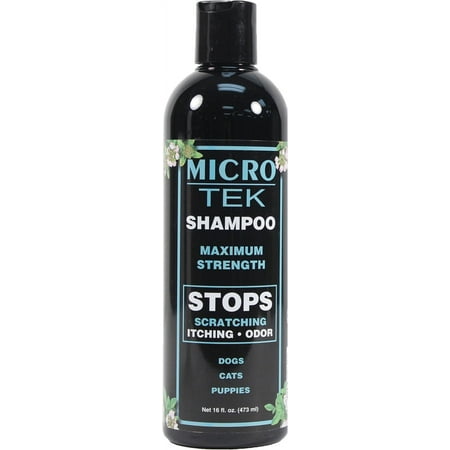 EQyss Micro-Tek Pet Shampoo 16 oz - Itch Relief, Hot Spot Treatment for Dogs, Cats, Puppies, and Kittens
