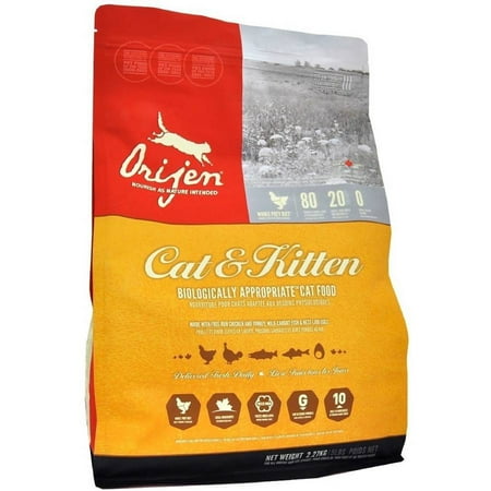 Orijen Dry Cat & Kitten Food, 5 lbs