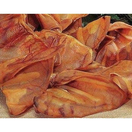 Pet Center DPCPEN100 Premium Natural Pig Ear Chews for Dogs, Large, 100-Pack