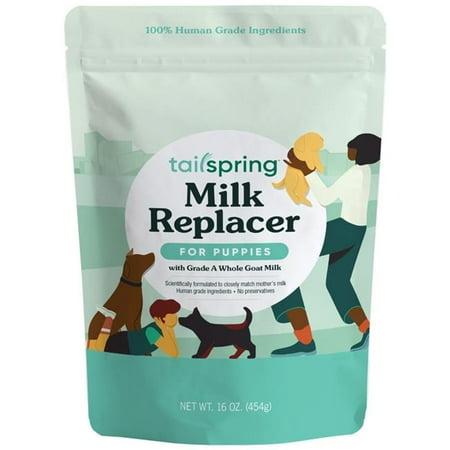 Tailspring Puppy Milk Replacer Powder - 16 oz Goat Milk Formula
