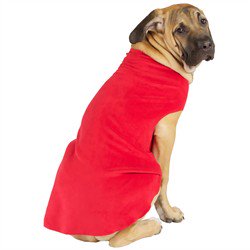 Gold Paw Stretch Fleece, Red, Size 12