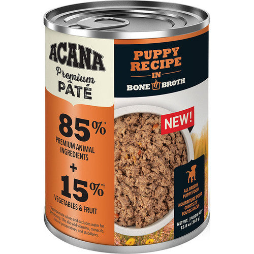 ACANA Premium Pâté Puppy Recipe in Bone Broth Wet Dog Food, 12.8 oz Can