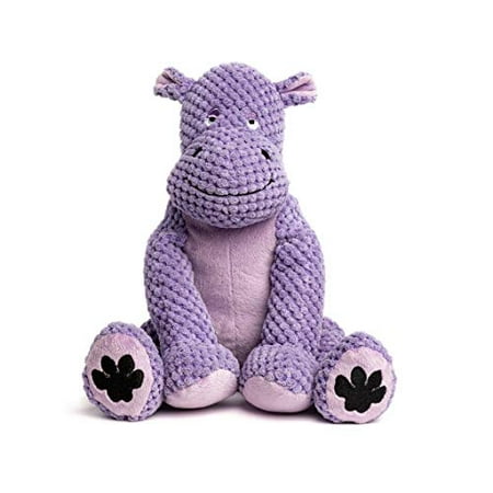 Fabdog Floppy Hippo Small Dog Toy - Plush Squeaky Toy