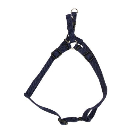 New Earth Soy Comfort Wrap Adjustable Dog Harness - Indigo - 3/8" x 12"-18"