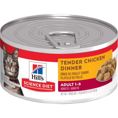 Hill's Science Diet Adult Tender Tuna Dinner Wet Cat Food, 5.5 oz Can