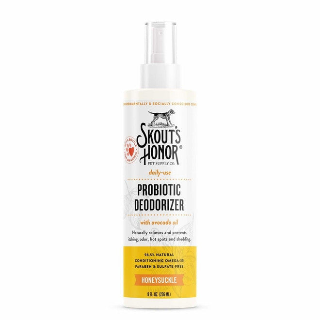 Skout's Honor Probiotic Daily-Use Deodorizer, Honeysuckle, 8 oz - Dog & Cat