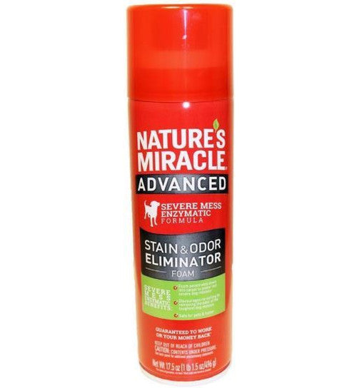 Nature's Miracle Advanced Dog Stain & Odor Foam - 17.5 oz Aerosol