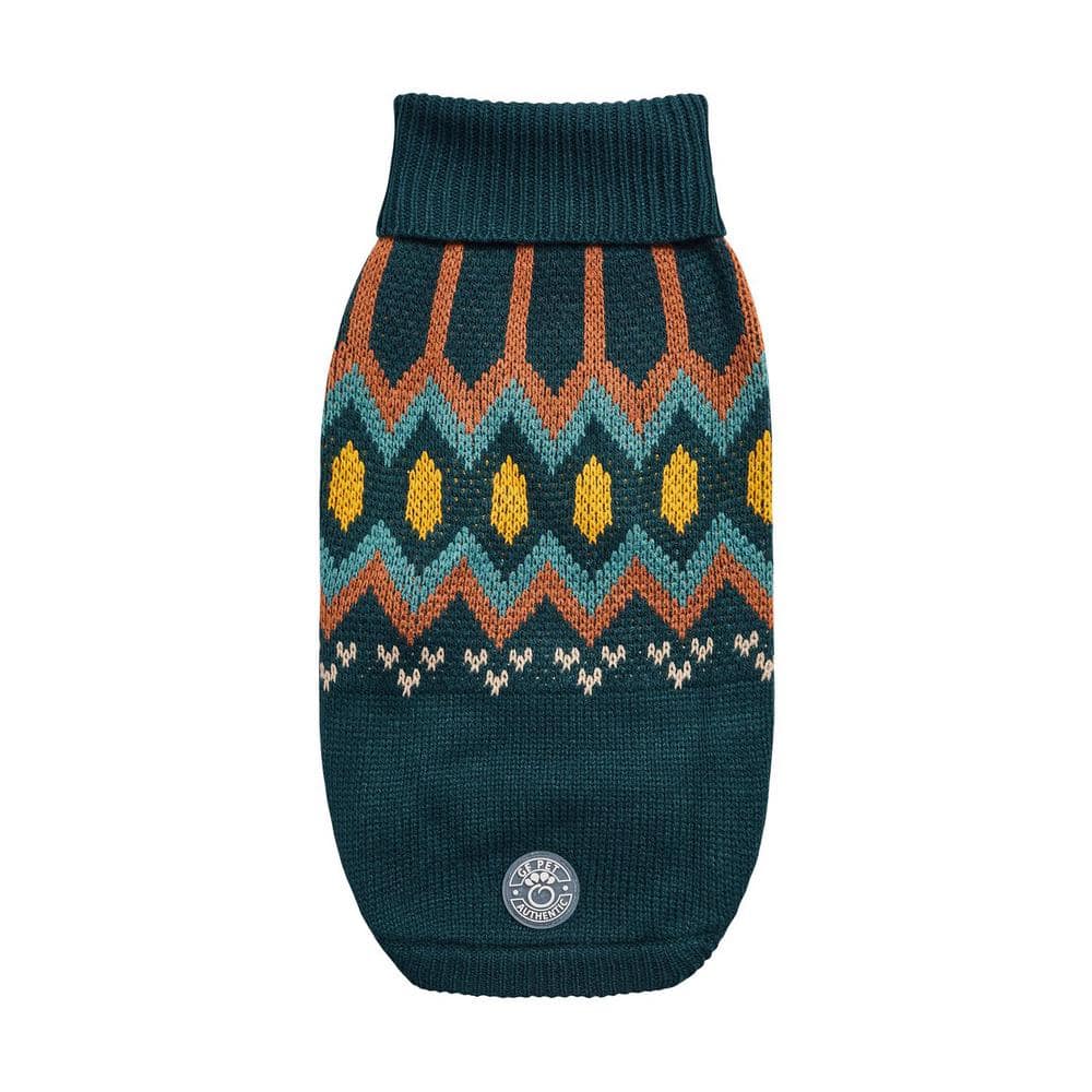 GF Pet GS470F2-TL-2XS Heritage Sweater  Teal - 2XS