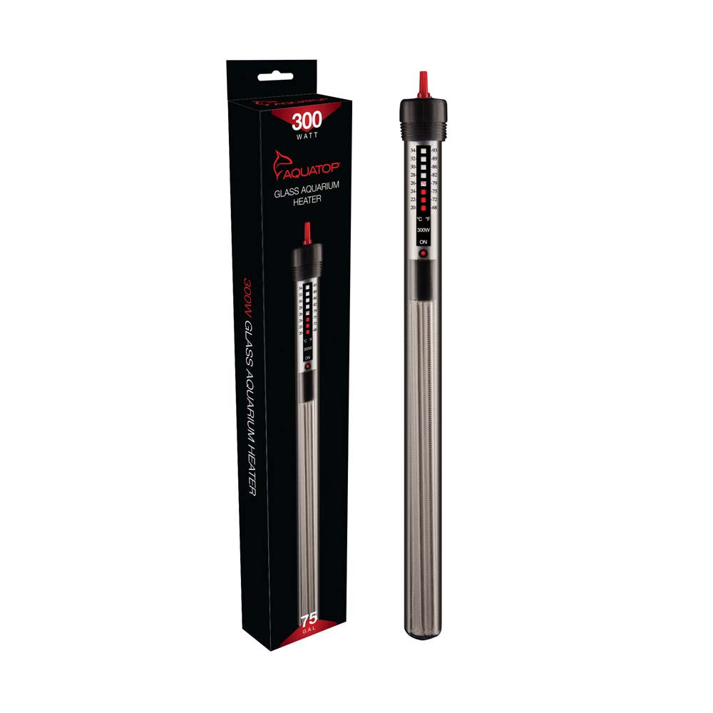 Aquatop 300W Submersible Glass Aquarium Heater - Up to 75 Gallons
