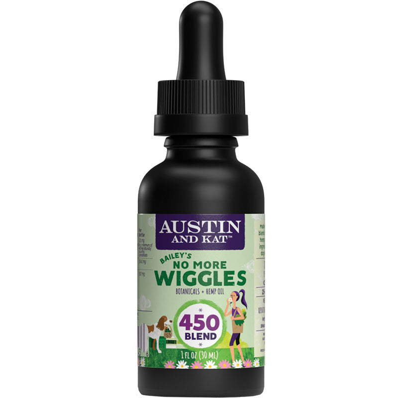 Austin & Kat No More Wiggle Oil for Dogs - 450mg CBD - 1oz Tincture