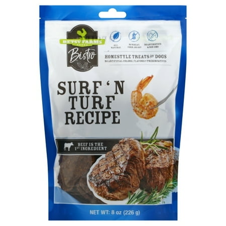 Petiq-Betsy Farms Bistro Surf 'n Turf Recipe- Beef/fish 8 Oz