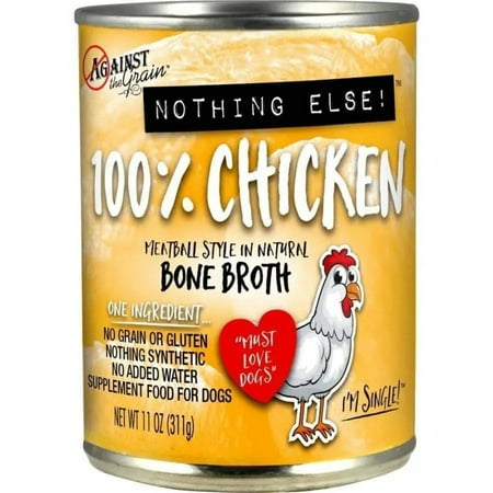 Against the Grain Nothing Else 100% Chicken Wet Dog Food, 11 oz Can