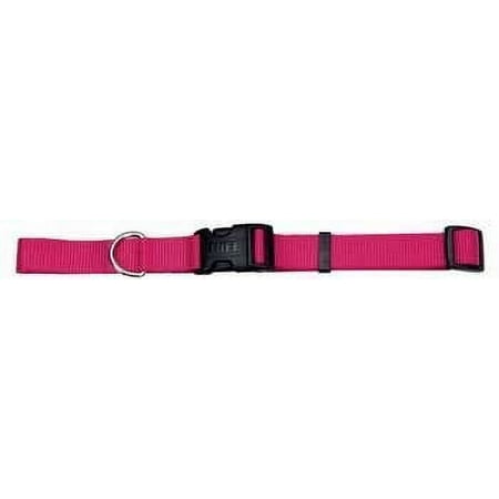 Coastal Adjustable Dog Collar - Pink Flamingo - 5/8 in x 10-14 in
