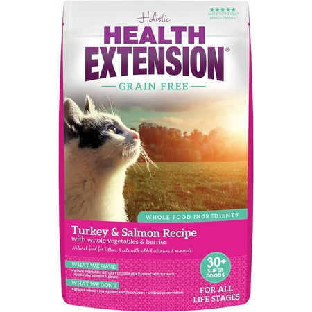 Health Extension Grain Free Turkey & Salmon Dry Cat Food, 15 lb