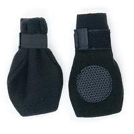 Fashion Pet Arctic Fleece Dog Boots - Black, Small, PVC Sole