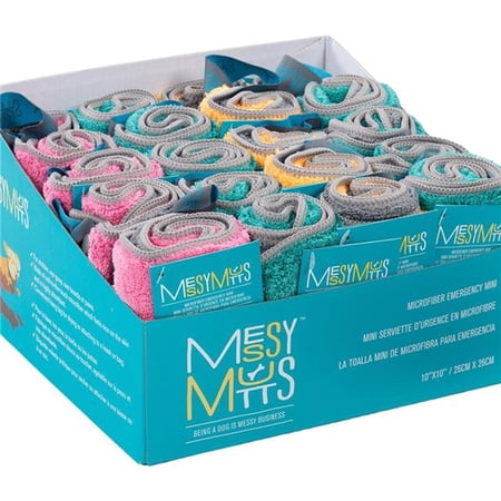 Messy Mutts 628043607378 Microfiber Mini Towel for Dogs -...