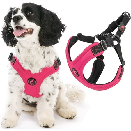 Gooby Escape Free Sport Harness - Pink, Small - No Choke Step-in Dog Harness
