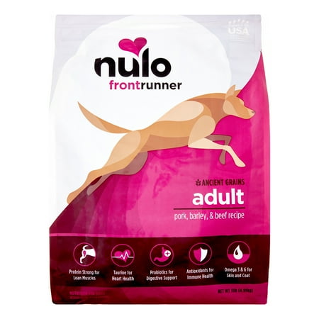 Nulo Frontrunner Pork, Barley & Beef Recipe Dry Dog Food - 11 lb Bag