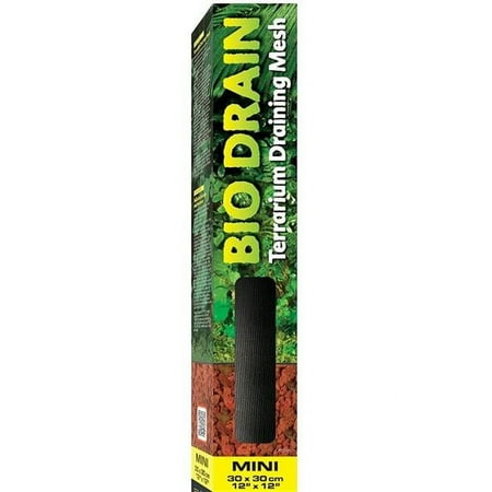 Exo Terra Bio Drain Terrarium Draining Mesh - 12x12 inch - PT3131 - Non-Toxic Substrate Mesh