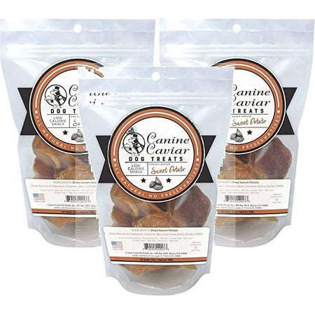 Canine Caviar Dried Sweet Potato Dog Treats, 12 oz - Healthy & Gluten-Free