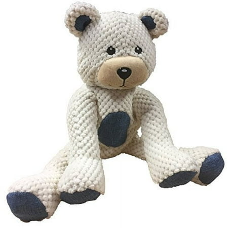 Fabdog Floppy Teddy Bear Dog Toy - Brown, Small, Plush Squeaky Toy