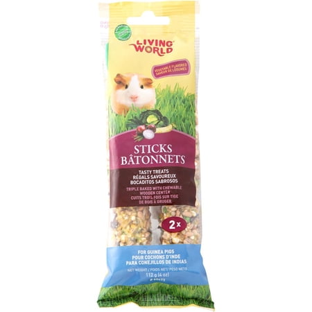 Living World Guinea Pig Sticks  Vegetable Flavor  112 g (...