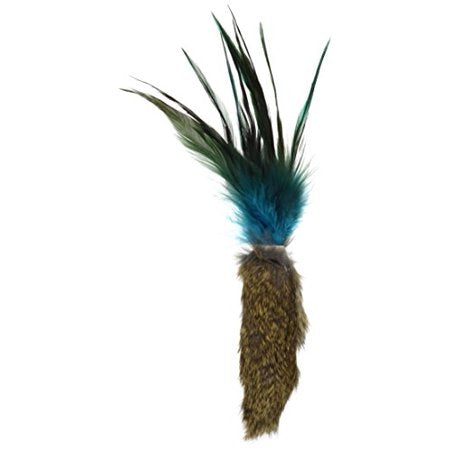 Go Cat Da Fur Thing Cat Toy - Rabbit Fur & Feather with Catnip