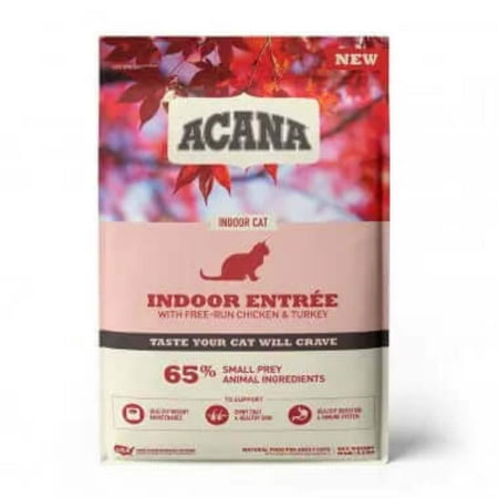 Acana Indoor Entree Dry Cat Food - Chicken, Turkey, & Herring Recipe - 4 lb Bag