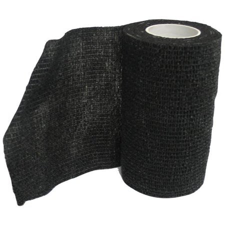 ASI Wrap-It-Up Cohesive Flex Bandage, 4" x 5yd, Black, 3-Count