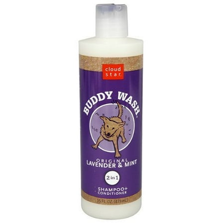 Buddy Wash Original Lavender & Mint 2-in-1 Shampoo & Conditioner for Dogs 16 Oz