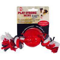 SPOT Play Strong Durable Mini TPR Ball with Rope Dog Toy ...