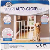 Four Paws Auto Closing Extra Wide Pet Gate, 35.75-39.75" W x 36" H